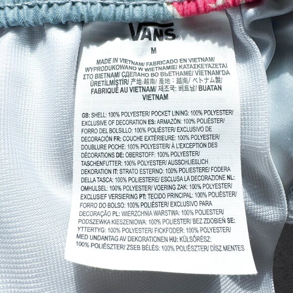 Vans Primary Print Elastic Boardshorts Blue Men's Size M - Picture 8 of 9